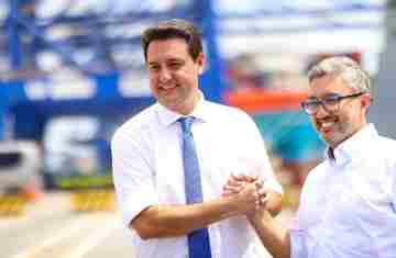  Ratinho Junior busca parcerias com a gigante portuária MSC 